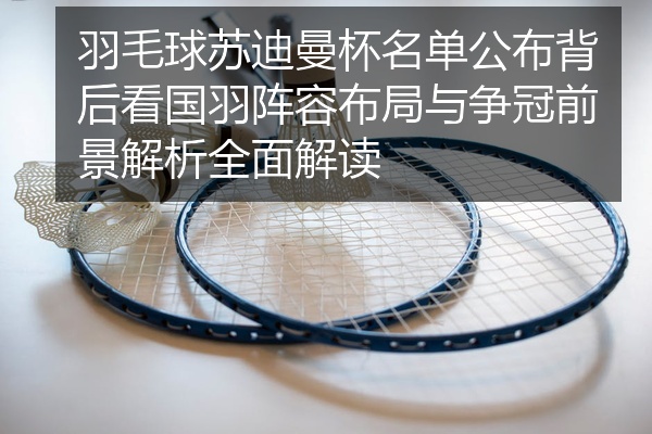 羽毛球苏迪曼杯名单公布背后看国羽阵容布局与争冠前景解析全面解读